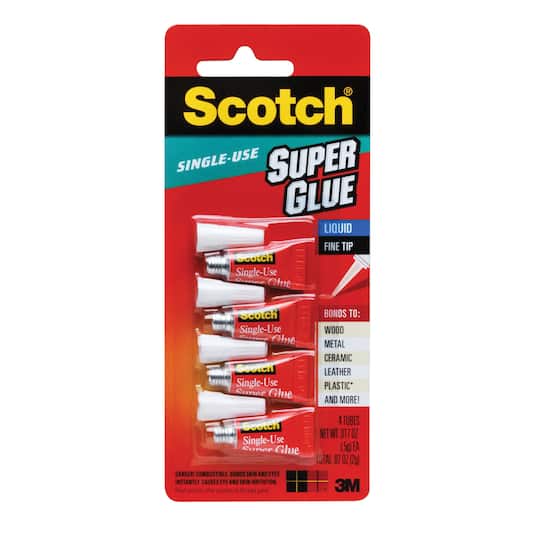 3M™ Scotch® 4ct. Single Use Super Glue